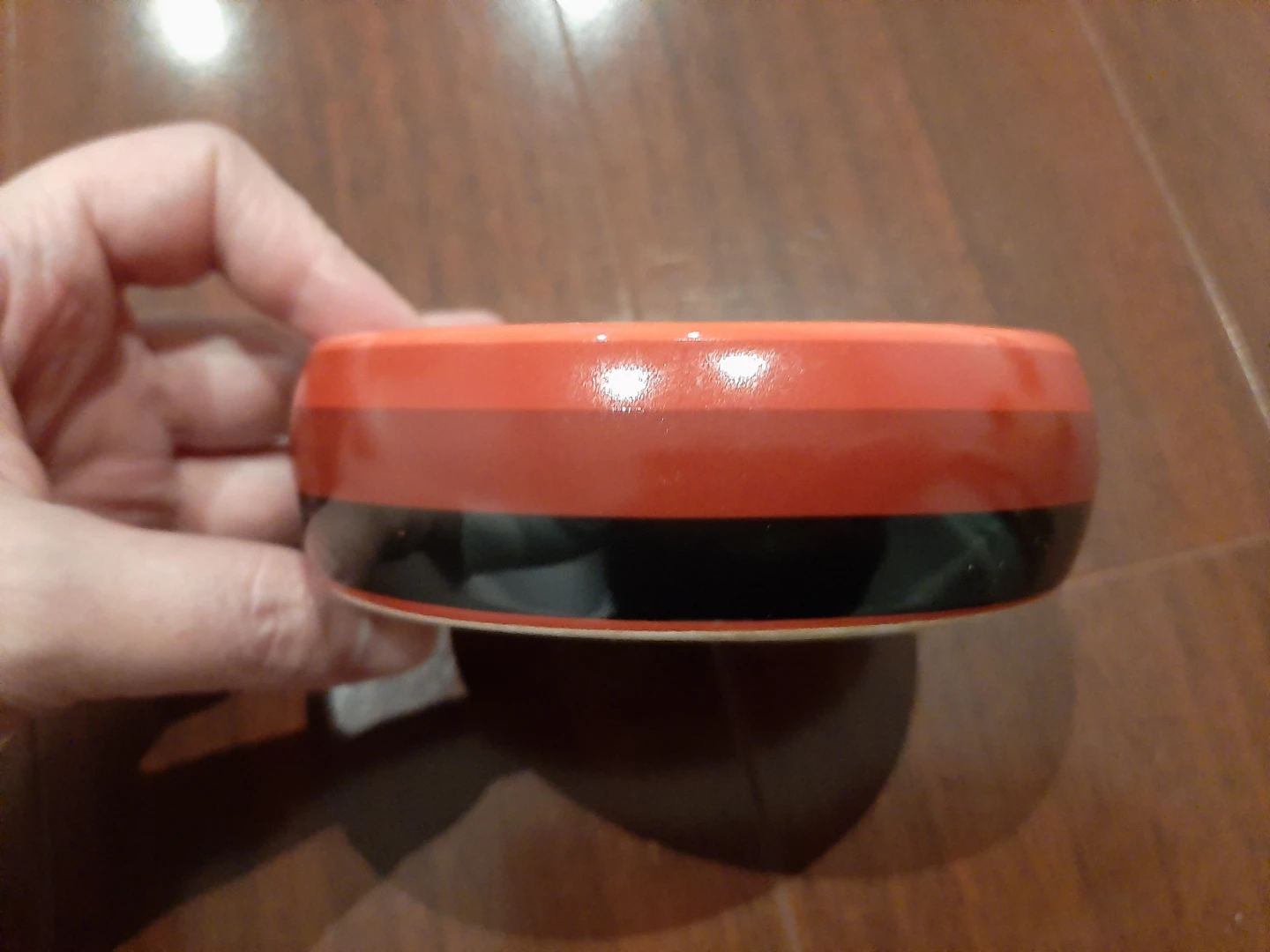 Red and Black Ceramic Soap Dish - photo 2