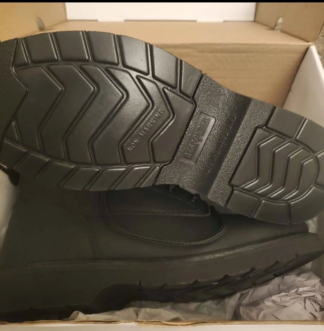 Work America Men's 6" Brawny Leather Work Boots - Black - photo 2