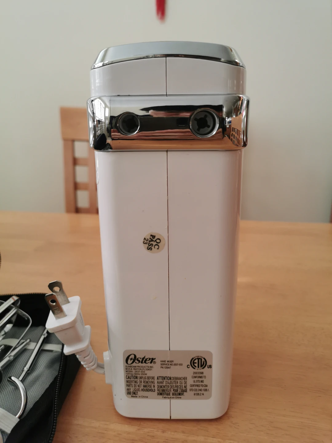 Oster Hand Mixer with Case and Attachments - photo 2