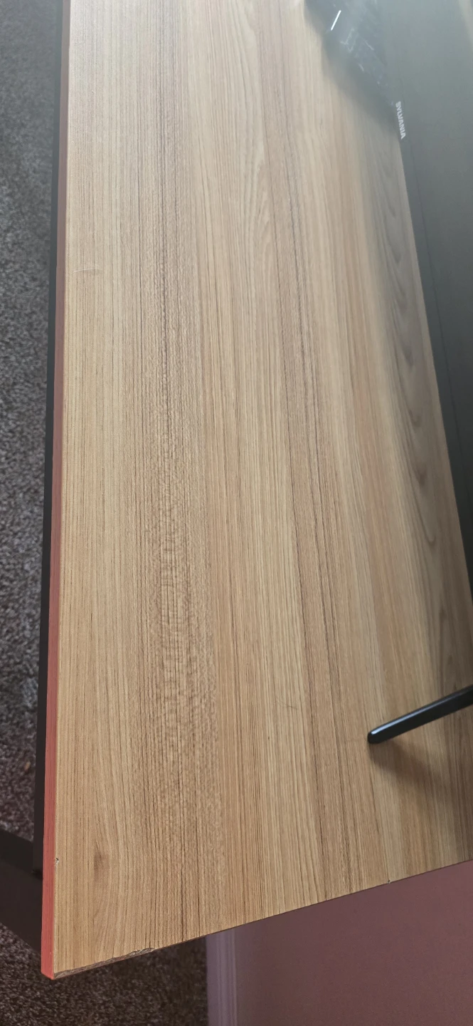 Wood Top Desk with Black Metal Frame 1.40cm×60cm - photo 3
