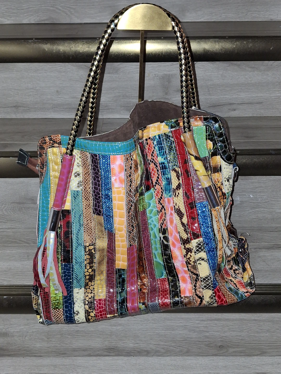 Colourful Patchwork Tote Bag