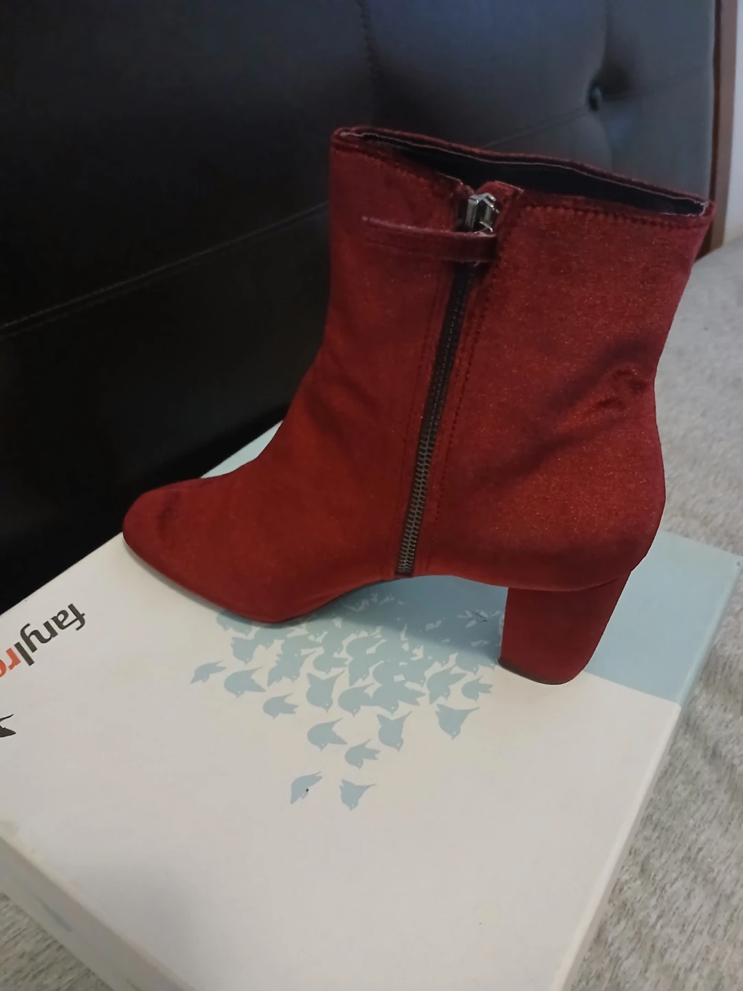 Fanylra Red Ankle Boots
