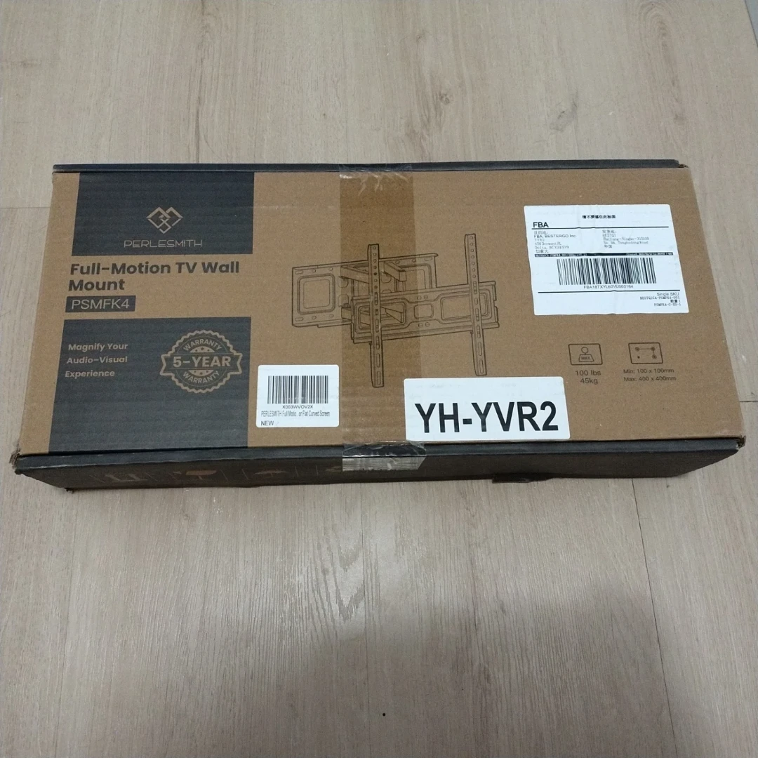 New PERLESMITH Full-Motion TV Wall Mount PSMFK4