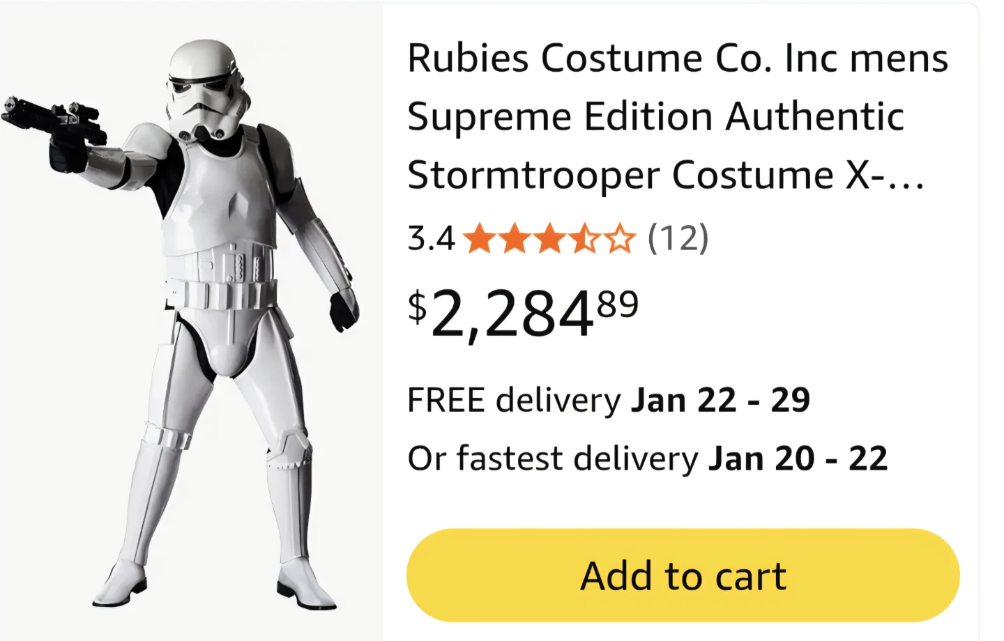 Star Wars Stormtrooper Costume