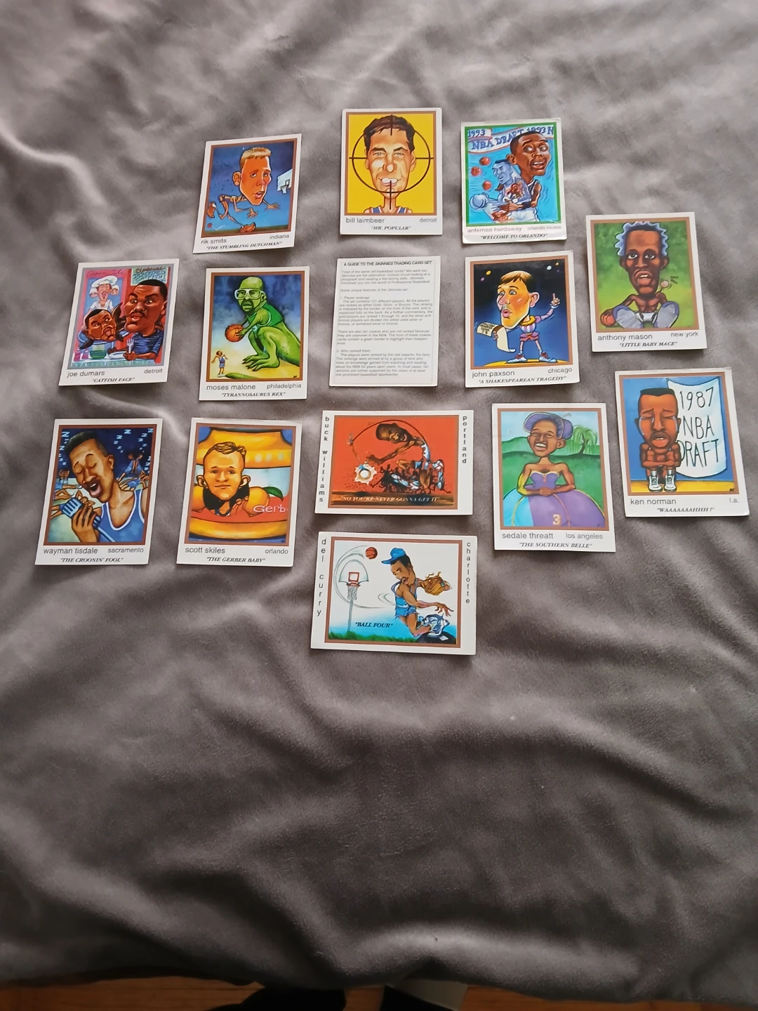 Collection of NBA Skinnies Trading Cards