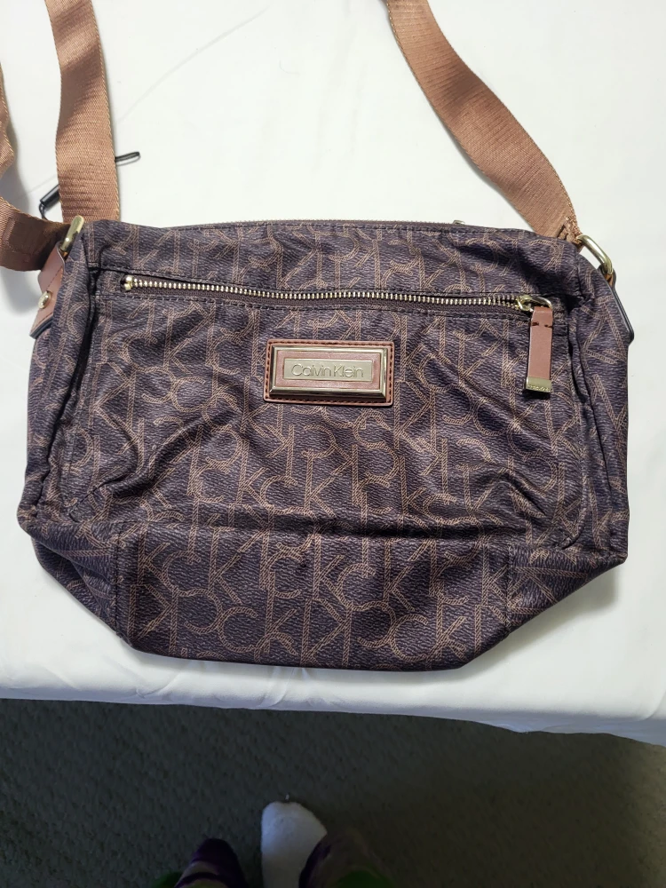 Calvin Klein Brown Monogram Crossbody Bag - photo 4