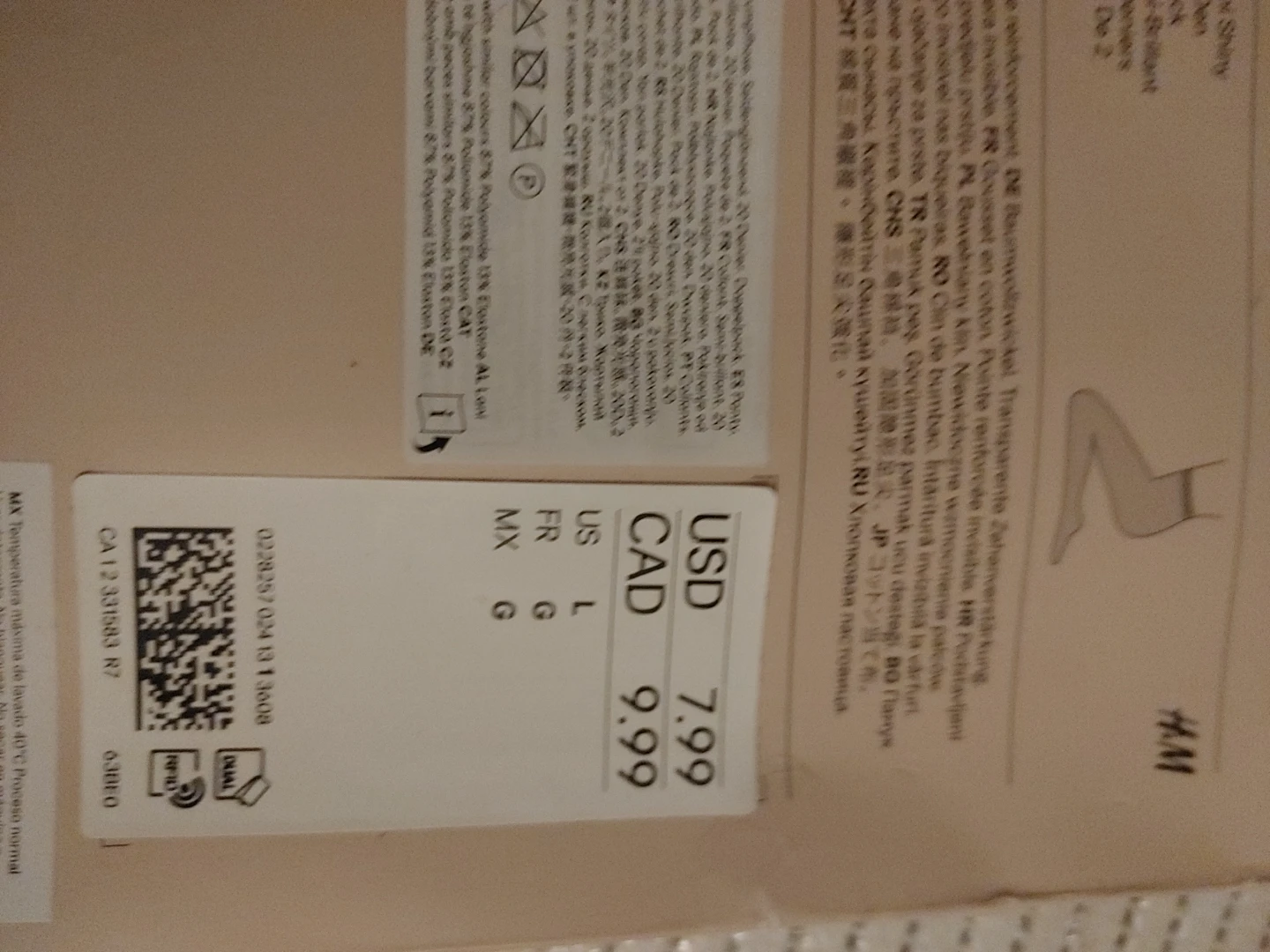 H&M Semi Shiny Tights - Size L - photo 3