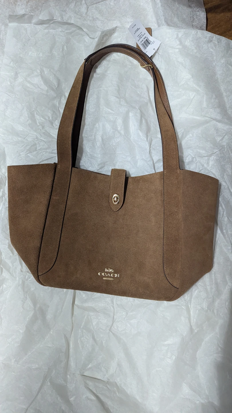 Coach Suede Hadley Tote Bag