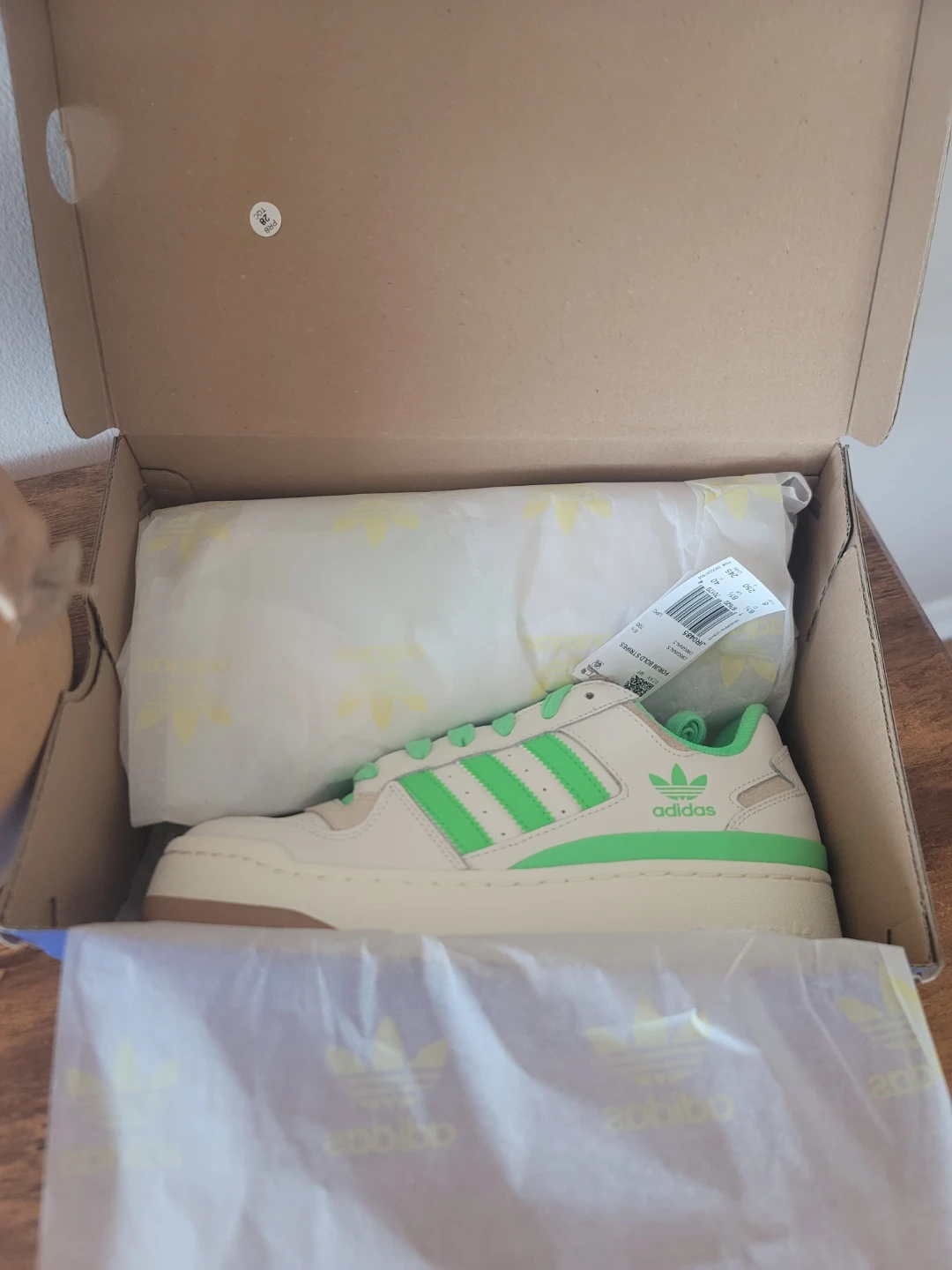 Adidas Womens Forum Bold Stripes 'White Green' NWT US 8 - photo 5