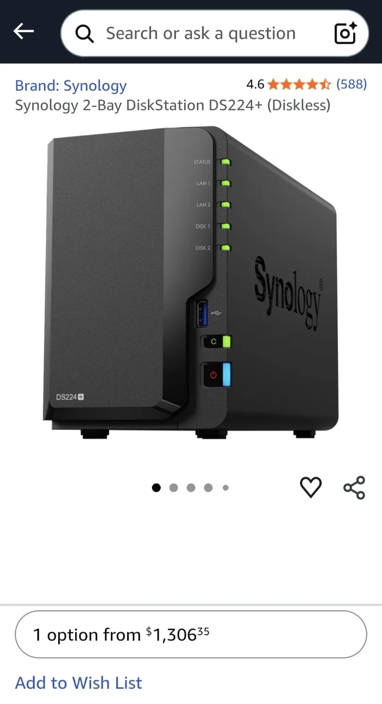 Synology DS224+ 2-Bay DiskStation (Diskless) - photo 3