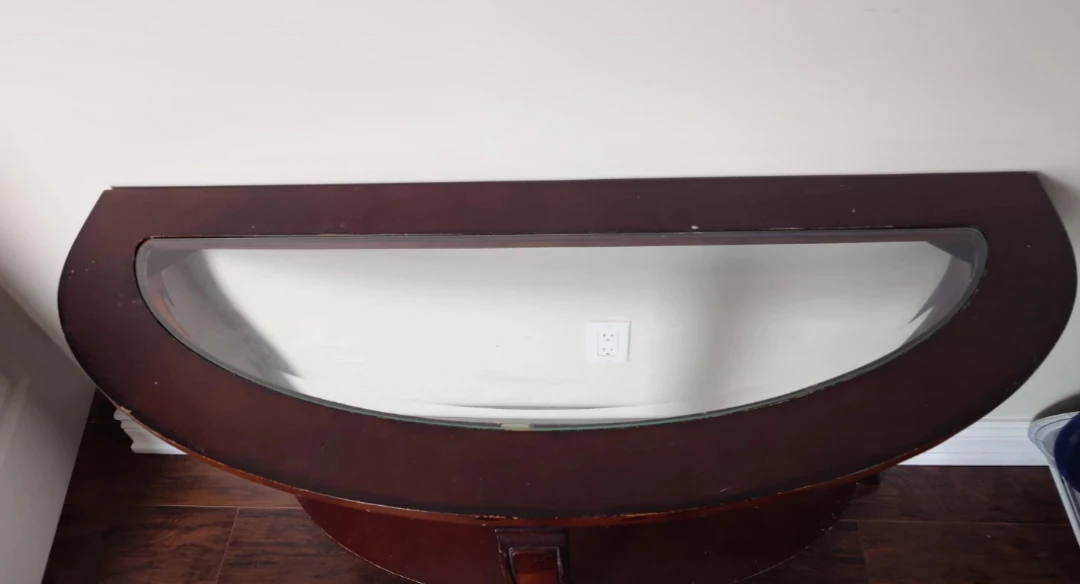 Glass top table