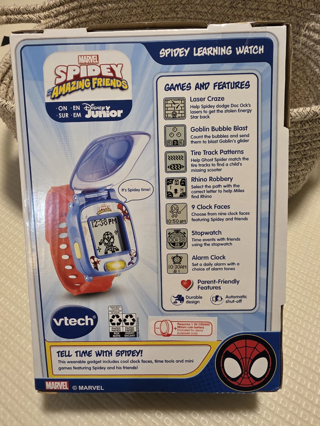 BNIB VTech Spidey Learning Watch - Ages 3-6 - photo 2
