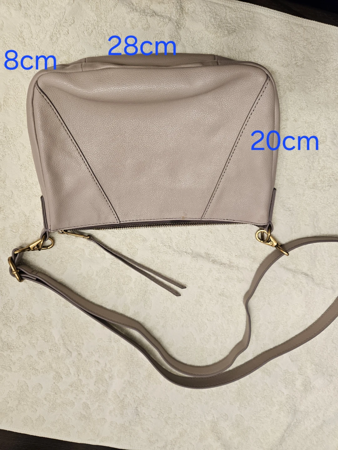 Fossil Leather Shoulder Bag - Light Mauve - photo 3