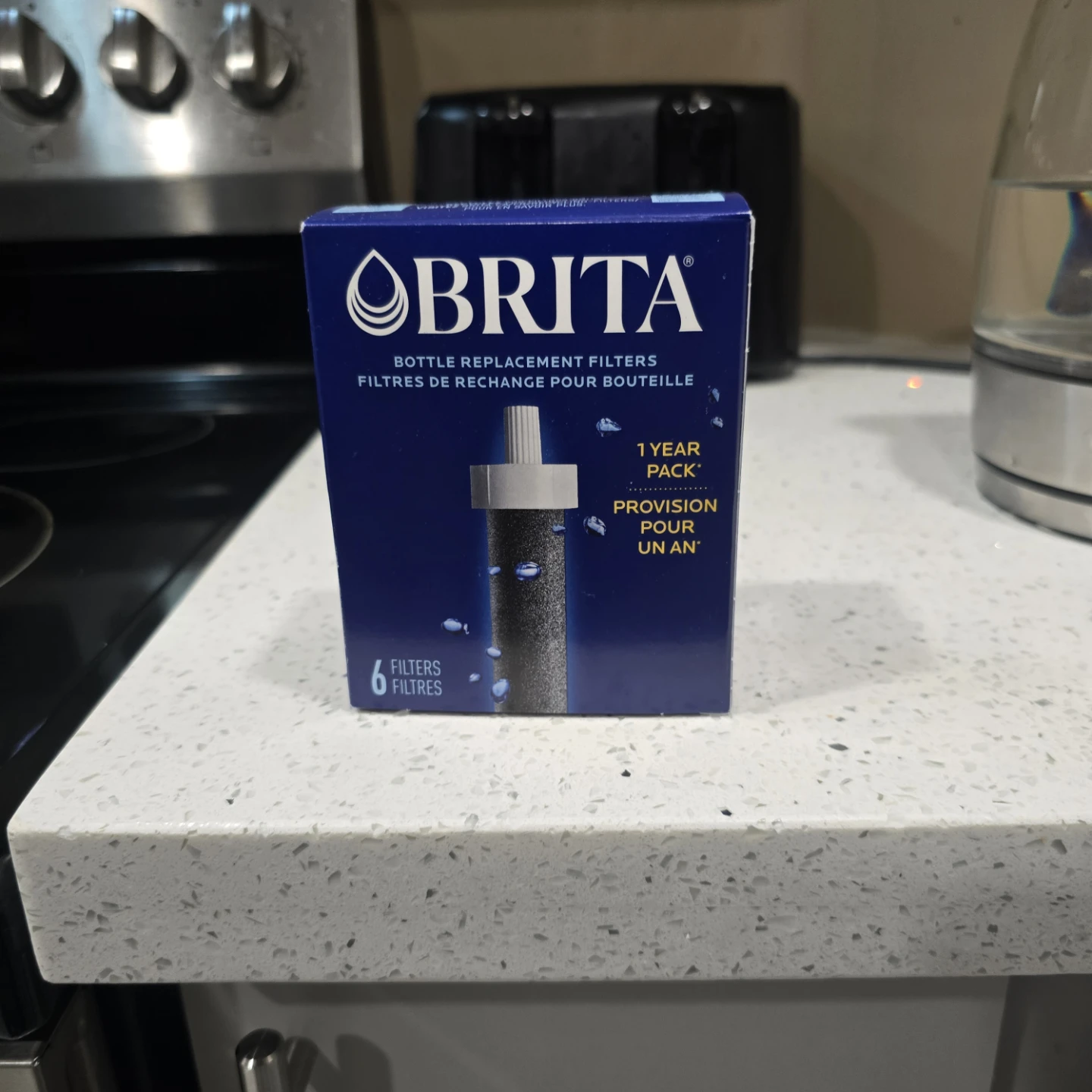 Brita 6 Bottle Replacement Filters - 1 Year Pack