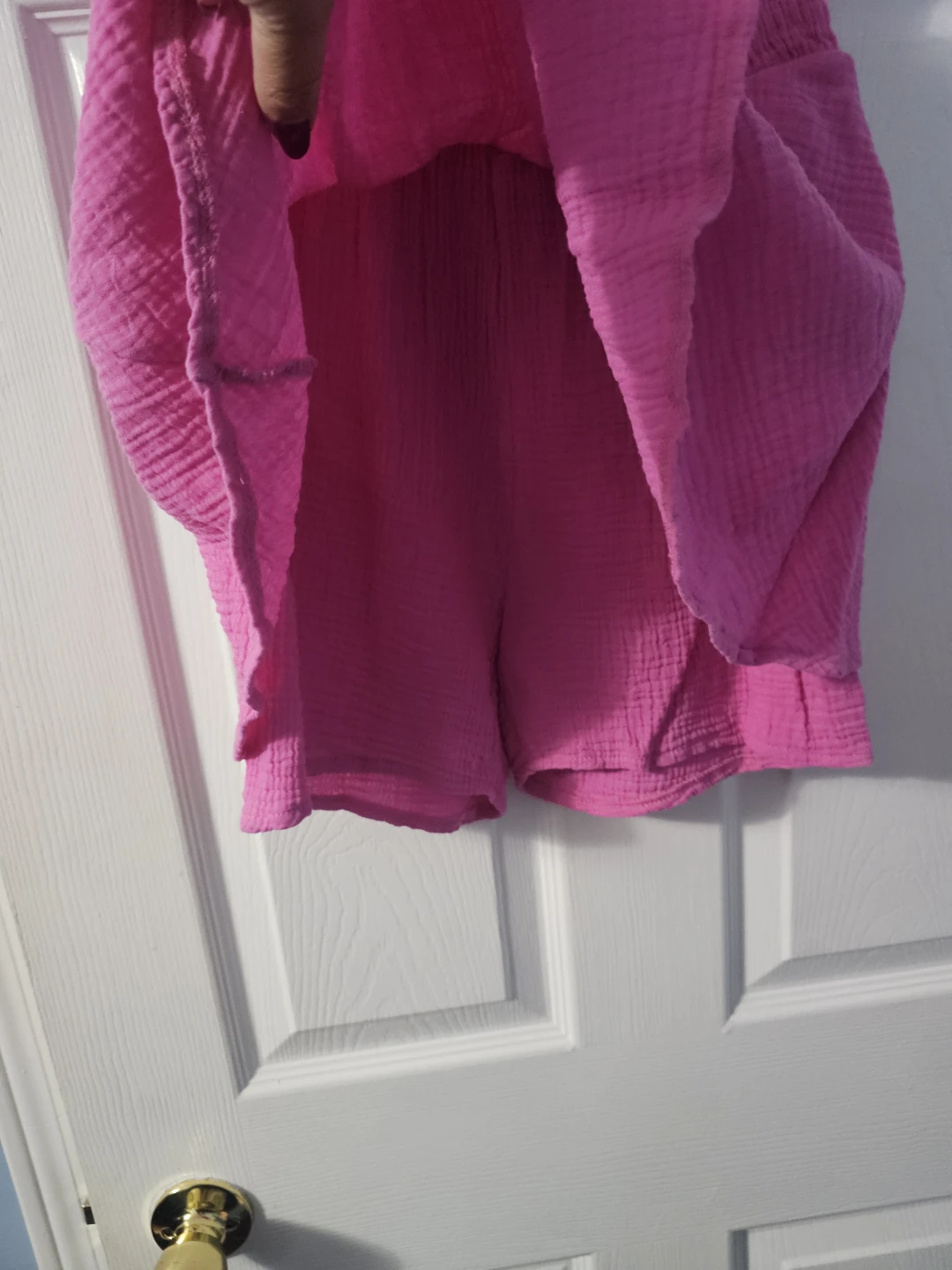 Pink Gauze Smocked Romper - photo 2