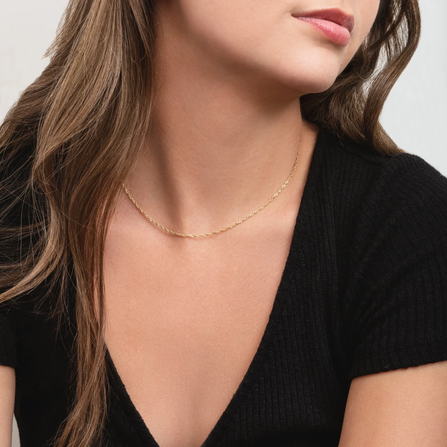 10k Yellow Gold 16" Chain Necklace