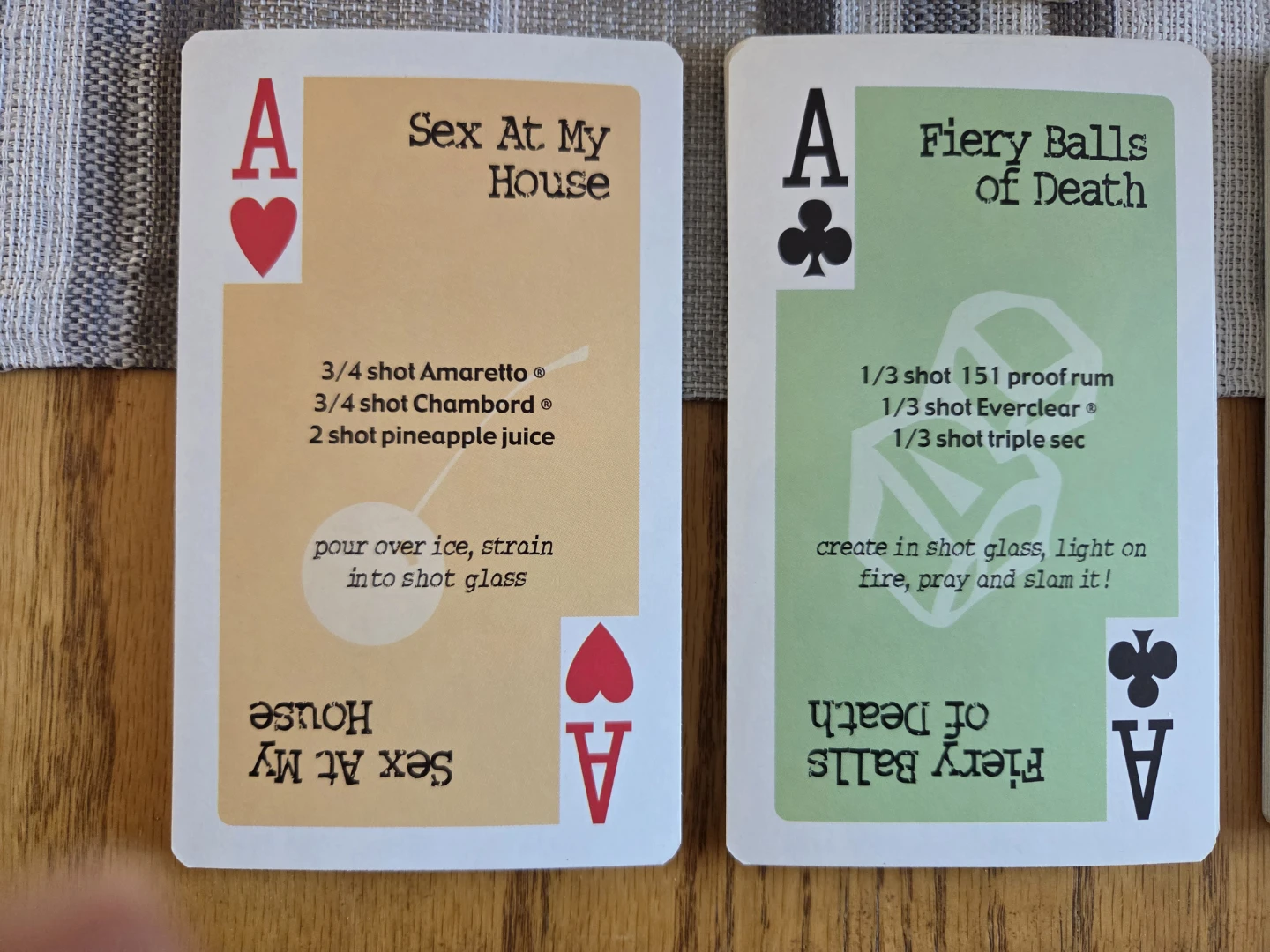Shot Recipe Jumbo Playing Cards - photo 2