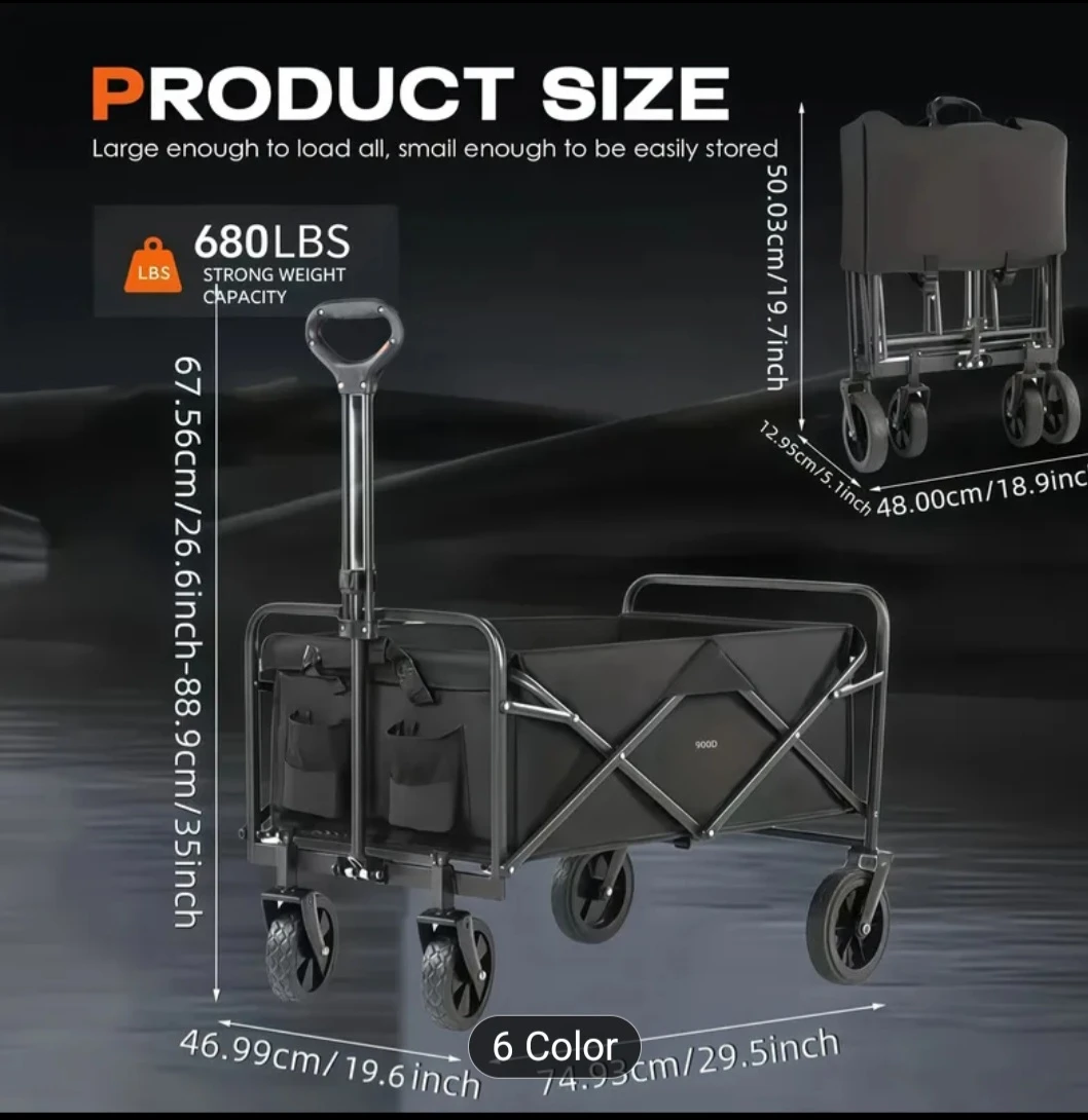 Folding Outdoor Wagon Cart