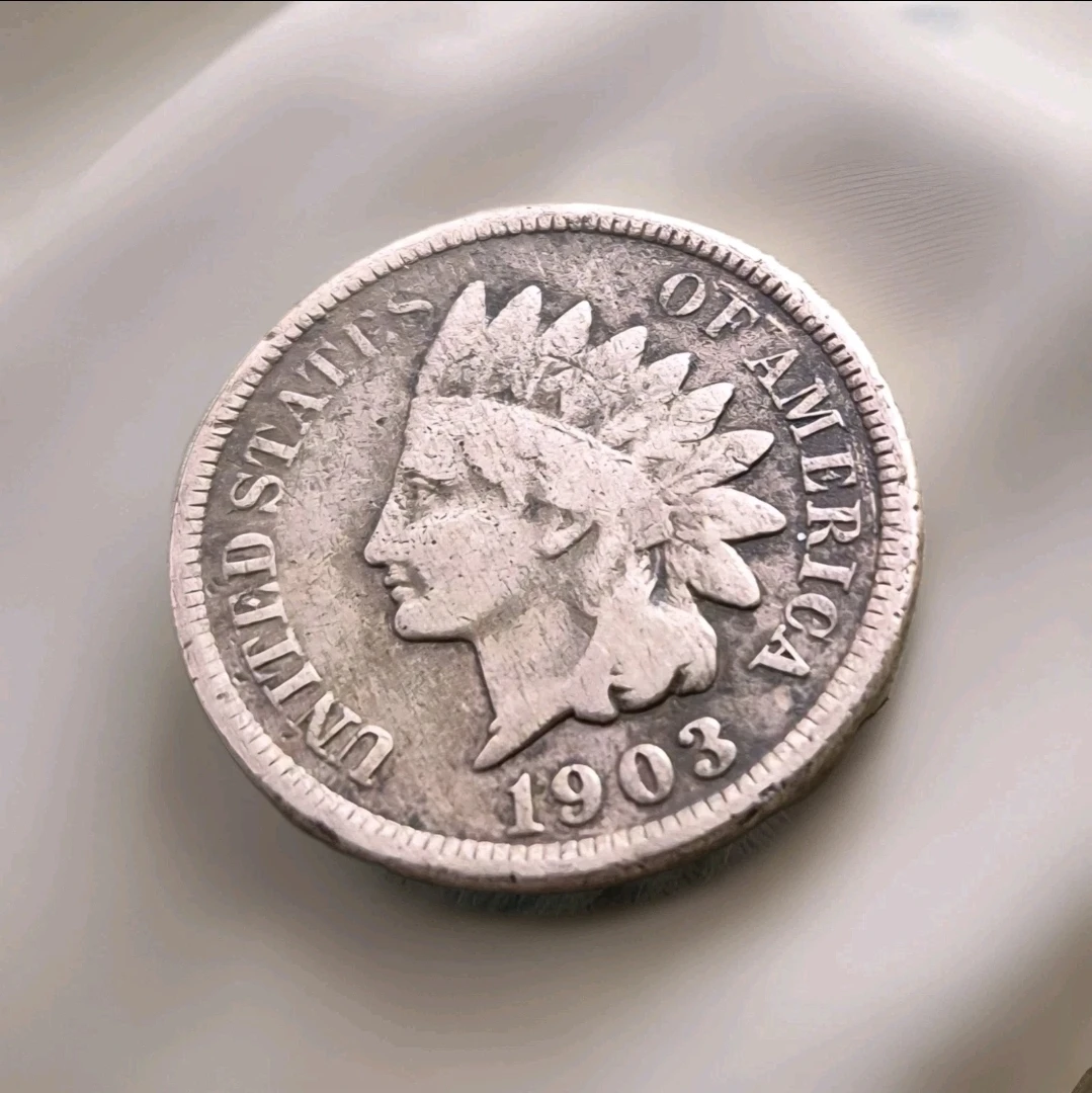 1903 Indian Head Cent One Cent Coin - United States of America