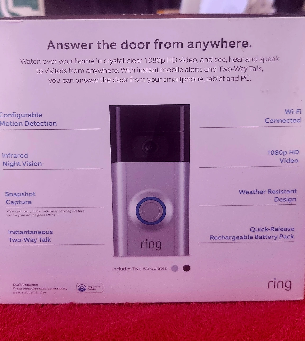 Ring Video Doorbell 2 - Wire-Free, HD Video - photo 3