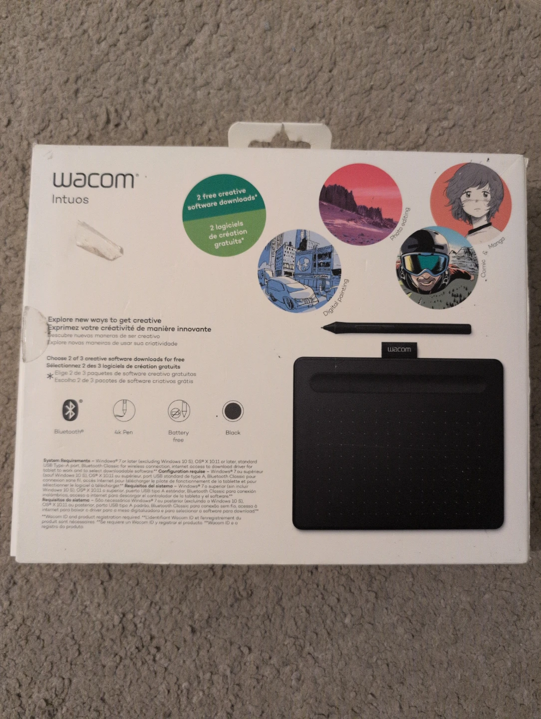New Wacom Intuos Creative Pen Tablet Small Black - photo 4