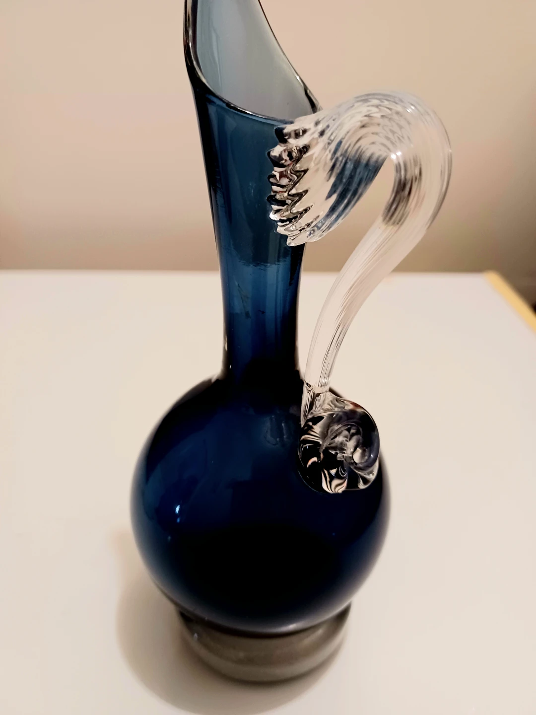 Unique Vtg. Blenko Charcoal Pitcher - photo 3