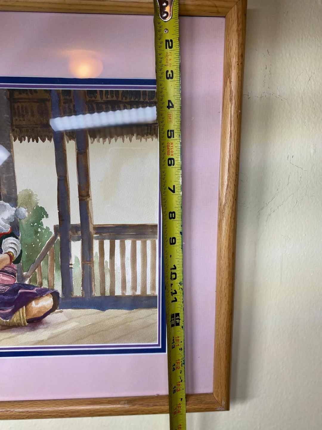Framed Khin Mg Win Watercolor Painting - photo 5