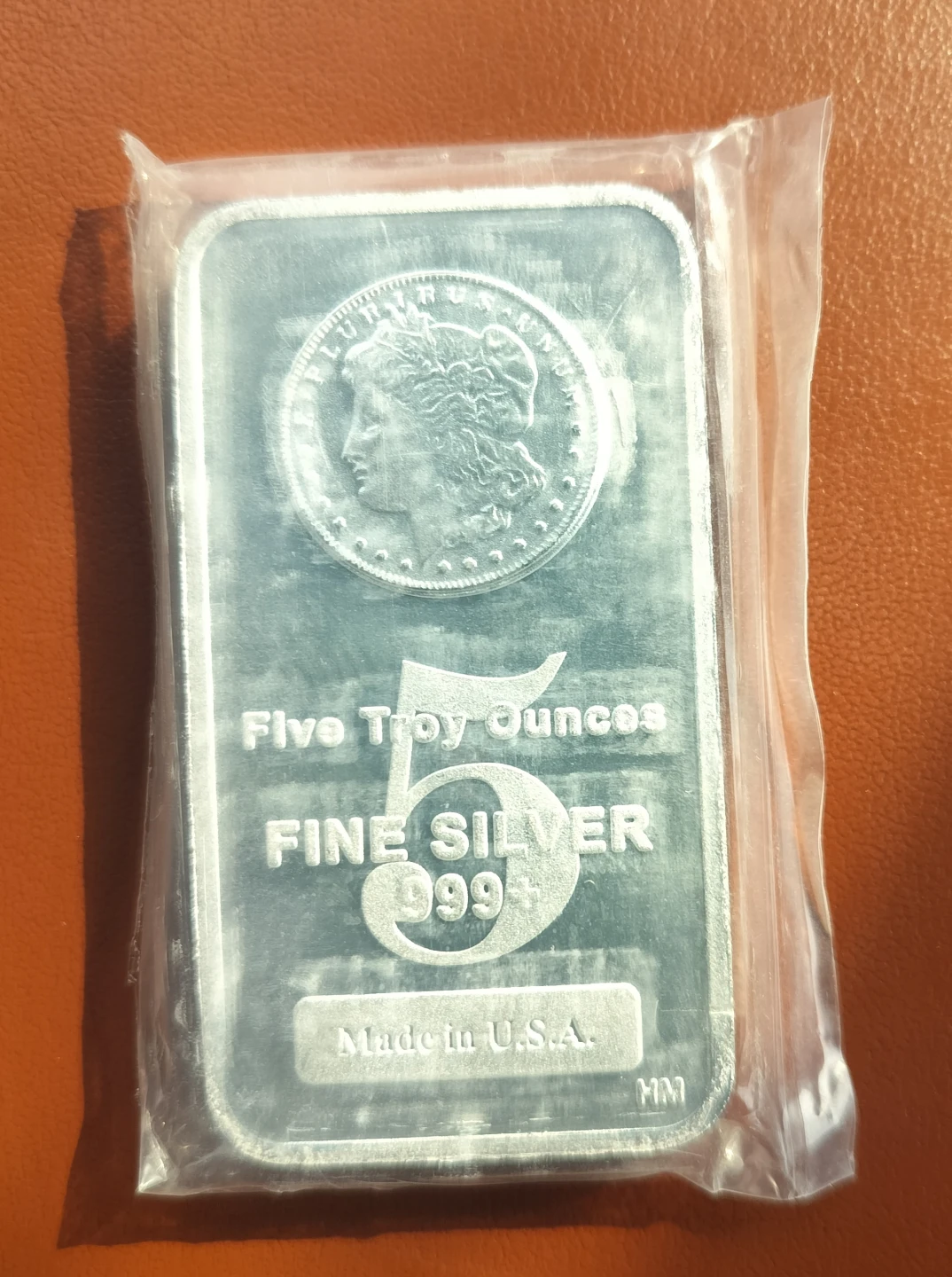 5 oz Fine Silver Bar - 999+ Purity - Made in U.S.A.