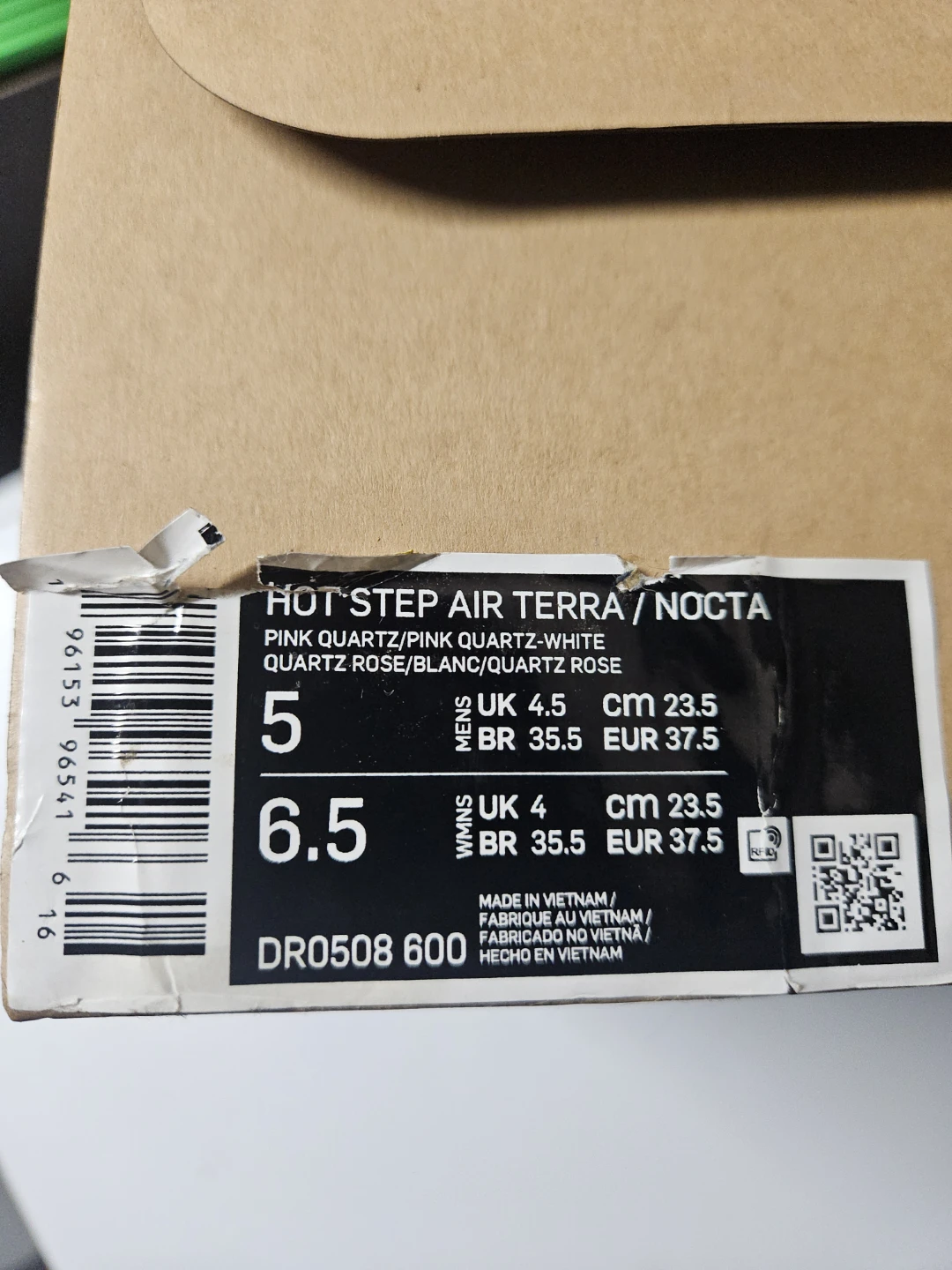 Nike Hot Step Air Terra NOCTA Pink Quartz Size 6.5 - photo 2