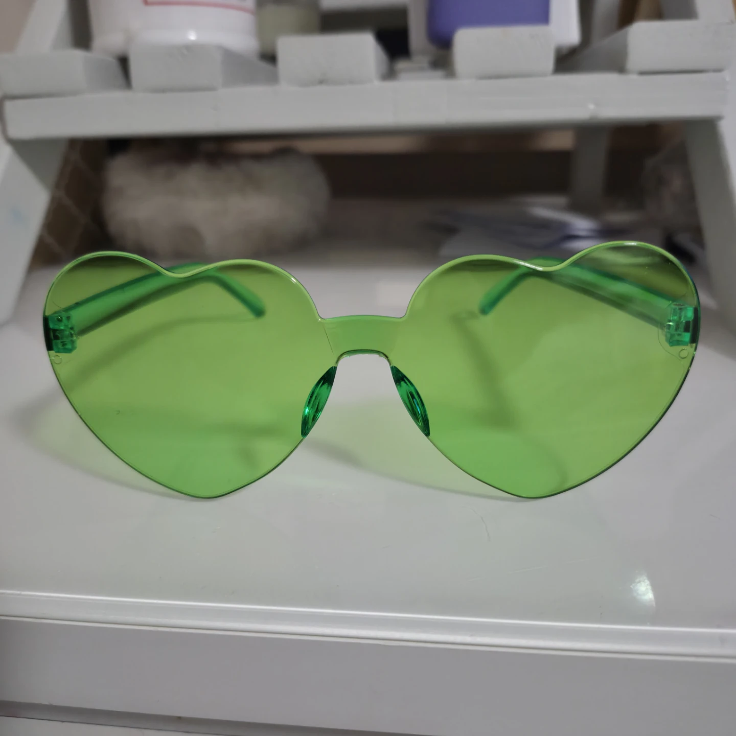 Heart Shaped Sunglasses - Various Colors - photo 3