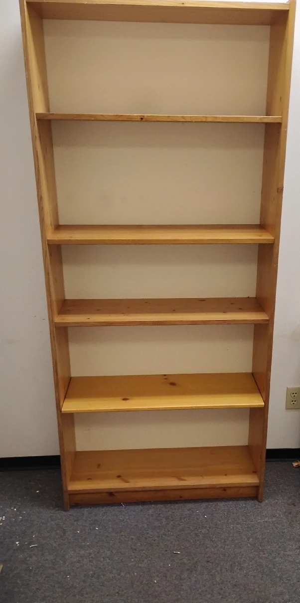 Wooden Bookshelf - 72" Height
