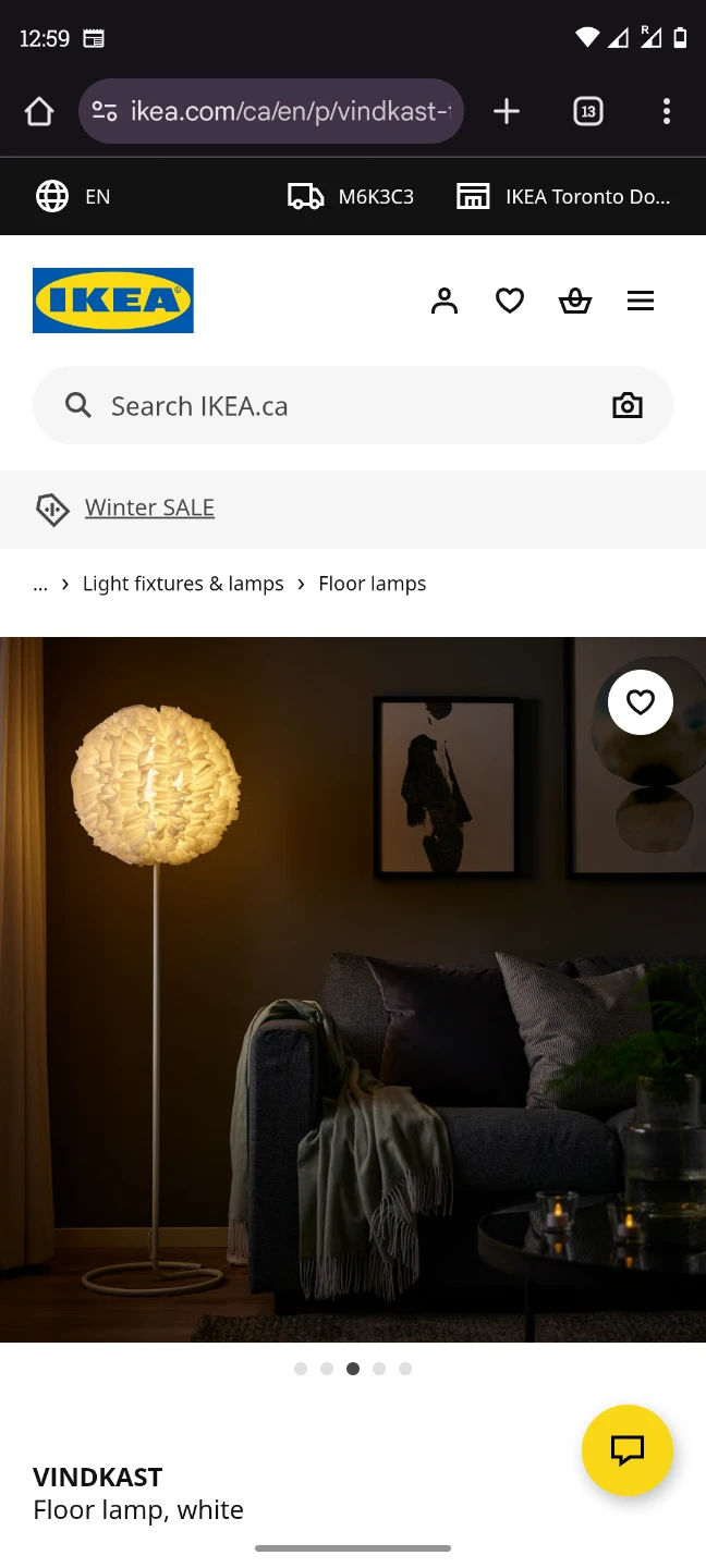 IKEA VINDKAST Floor Lamp - White - photo 4