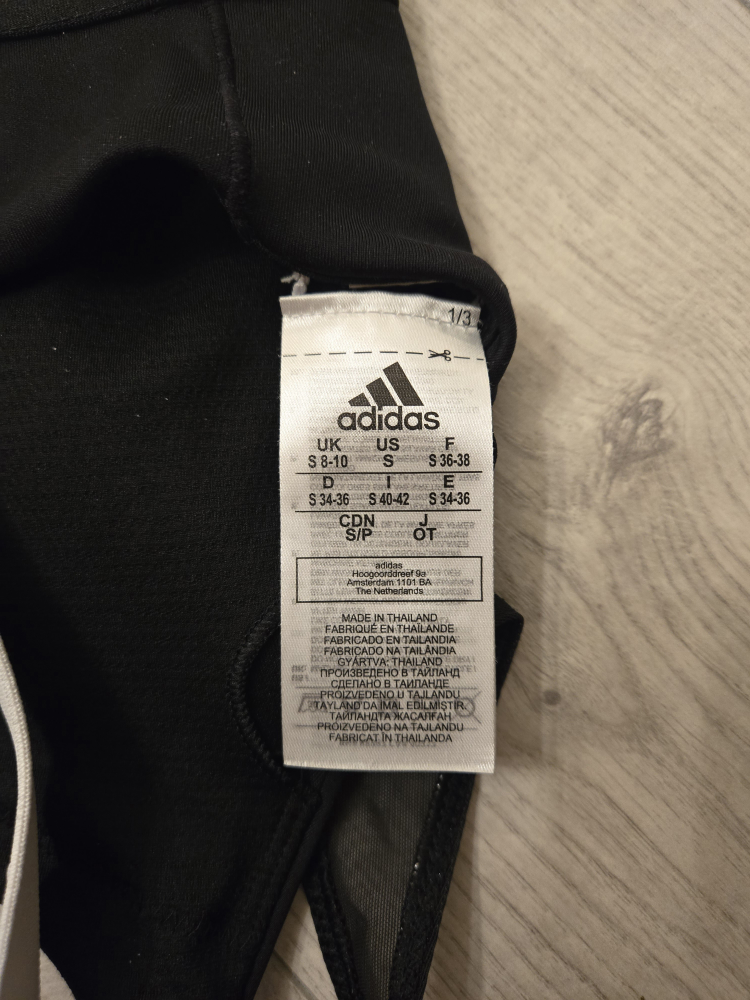 Adidas Black Sports Bra Small Size Outdoor Gym Fitness Exercise - photo 3