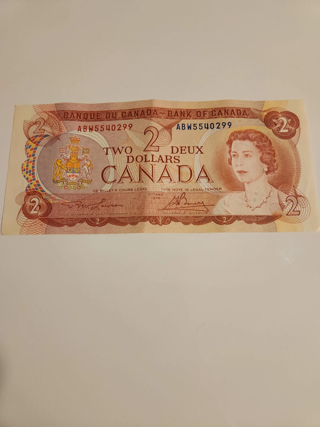 Bank of Canada Two Dollar Bill