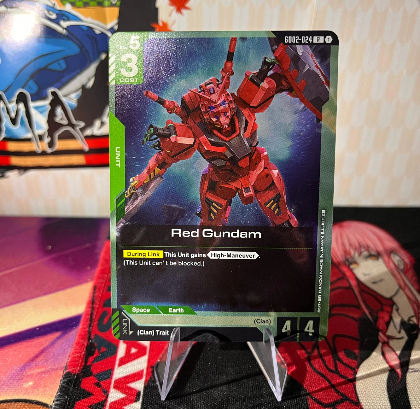 Red Gundam Trading Card