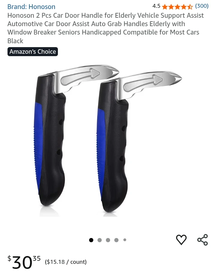 NEW!   Honoson Car Door Assist Grab Handle (set of 2) - photo 5