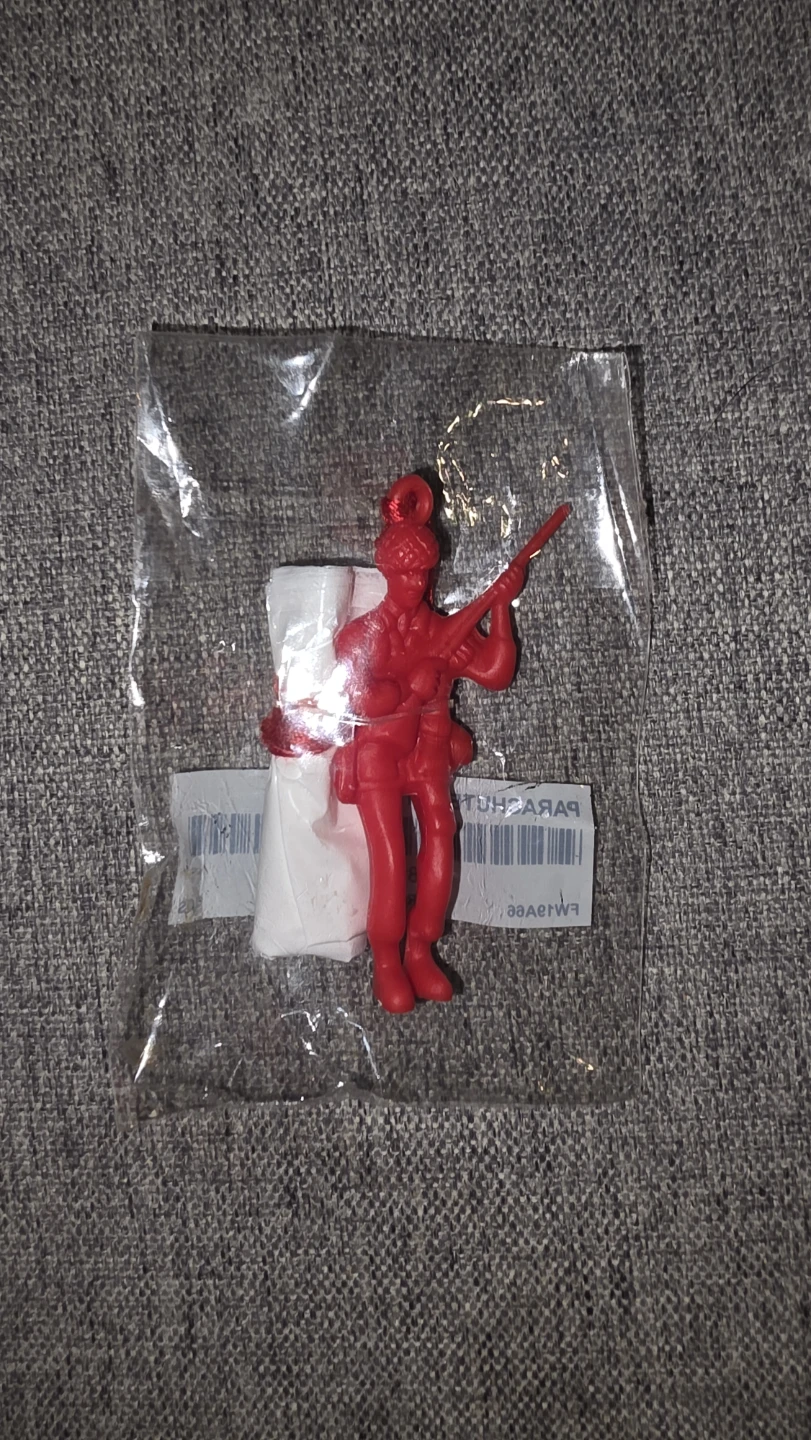 Supreme Red Parachute Toy Soldier