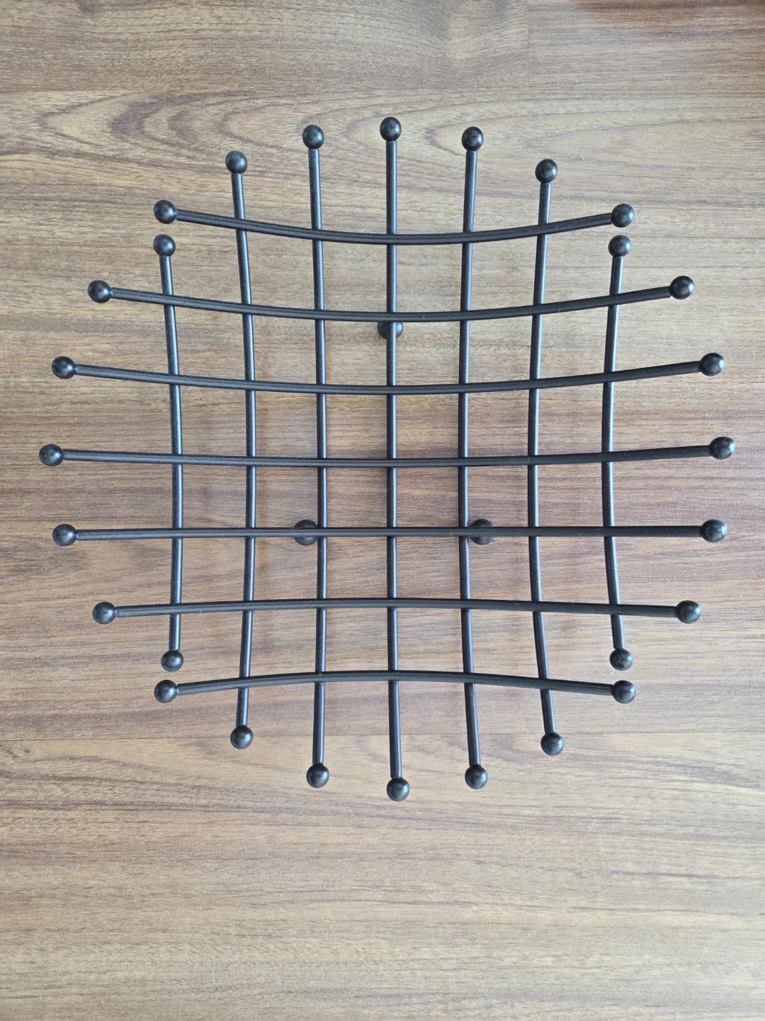 Black Metal Wire Fruit Bowl