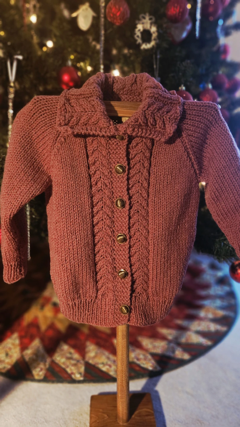 Hand-Knit Children's Cardigan