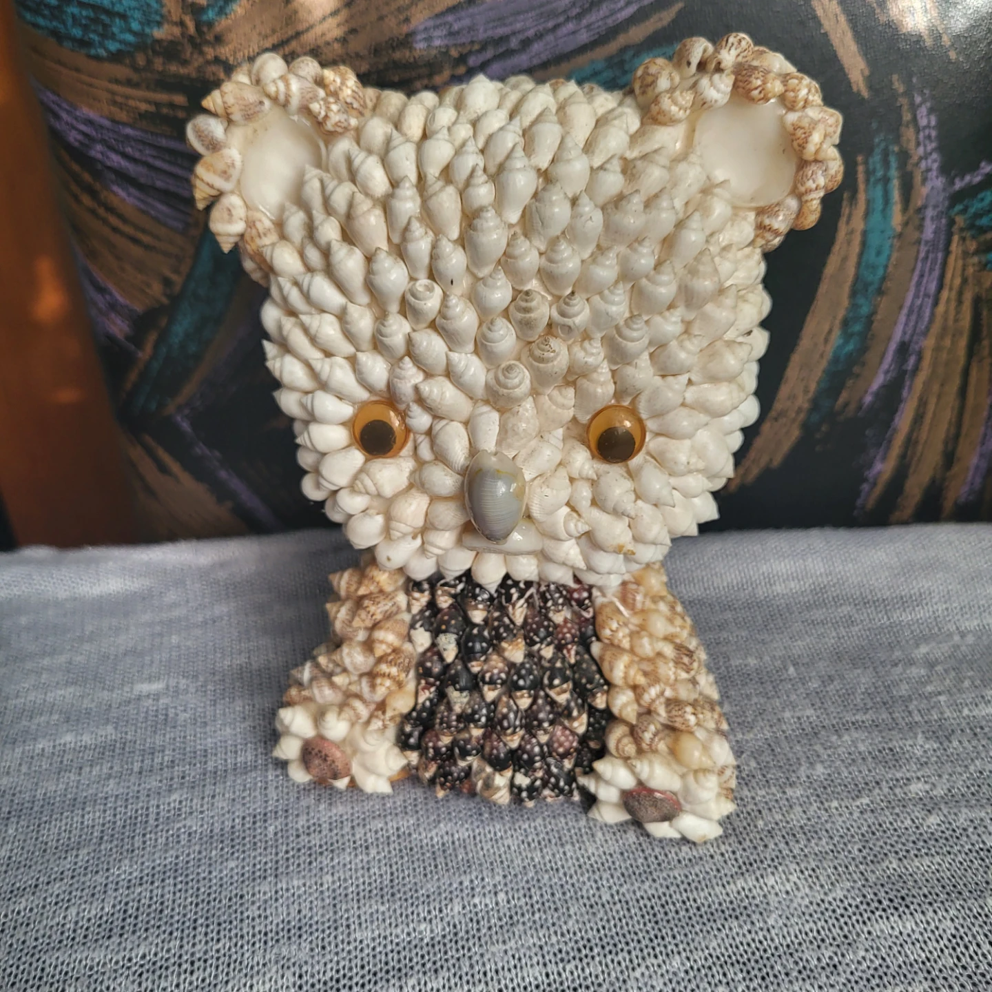 Seashell Teddy Bear Figurine