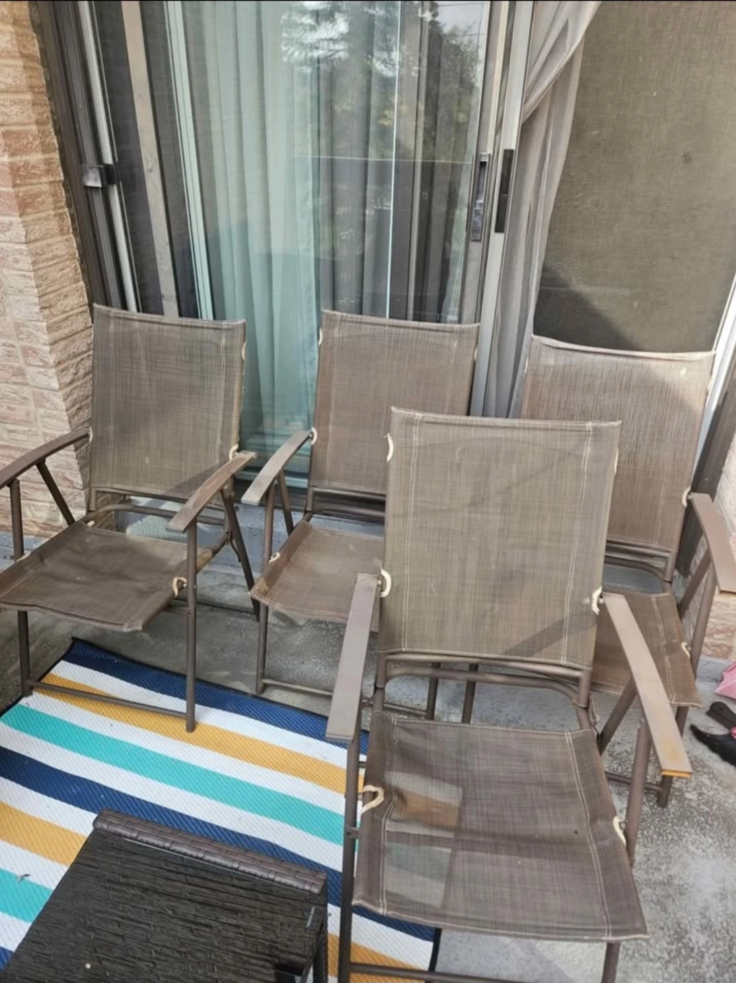 MOVING SALE!- Outdoor Patio  Set of Chairs - Brown