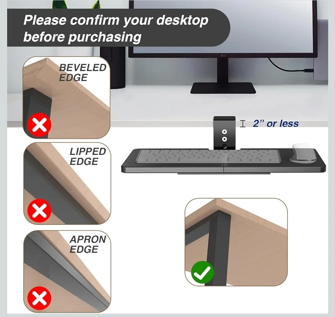 Under Desk Keyboard Tray - photo 4