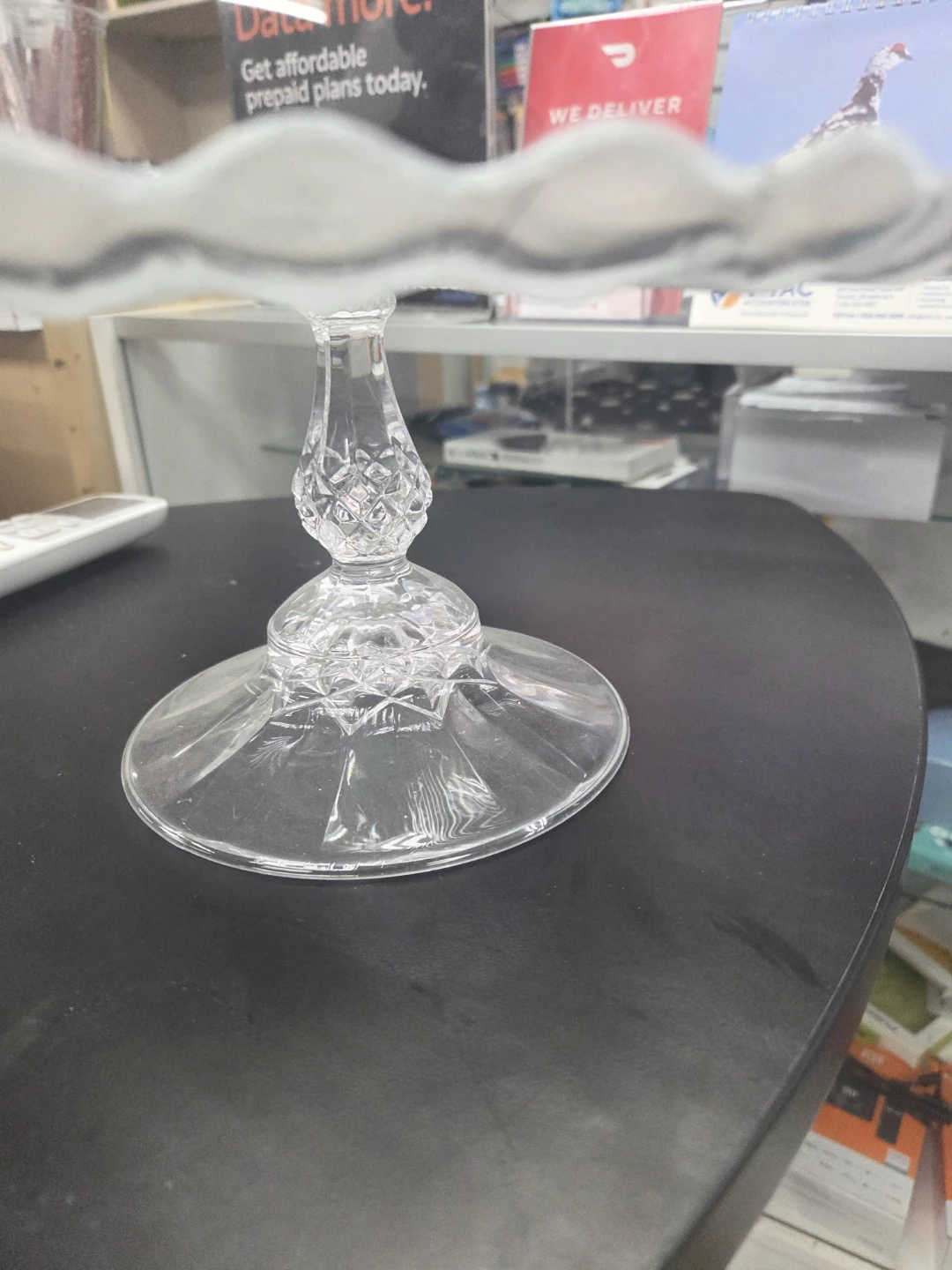 Clear Glass Cake Stand - photo 2