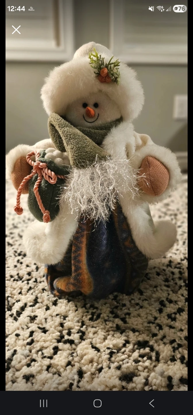 Plush Snowman Decoration