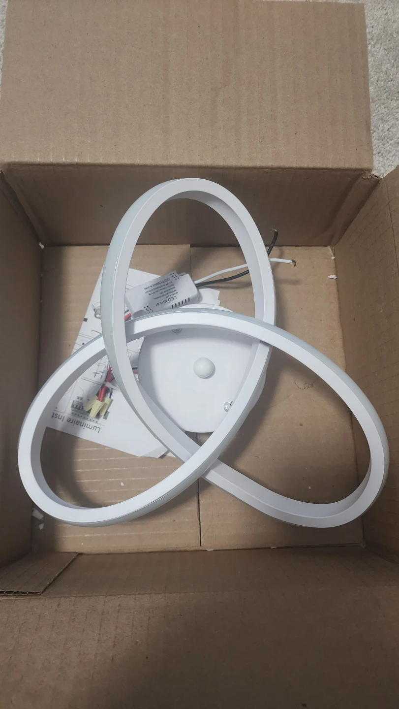 Modern LED Swirl Flush Mount Ceiling Light Fixture