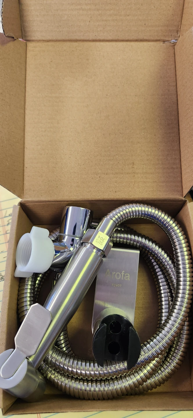 Arofa Bidet Sprayer Set - New in Box