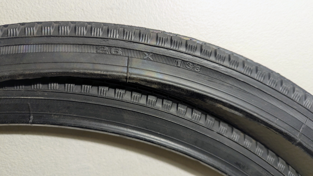 Winfield 26x1 3/8" vintage bicycle tires - brand new - photo 3
