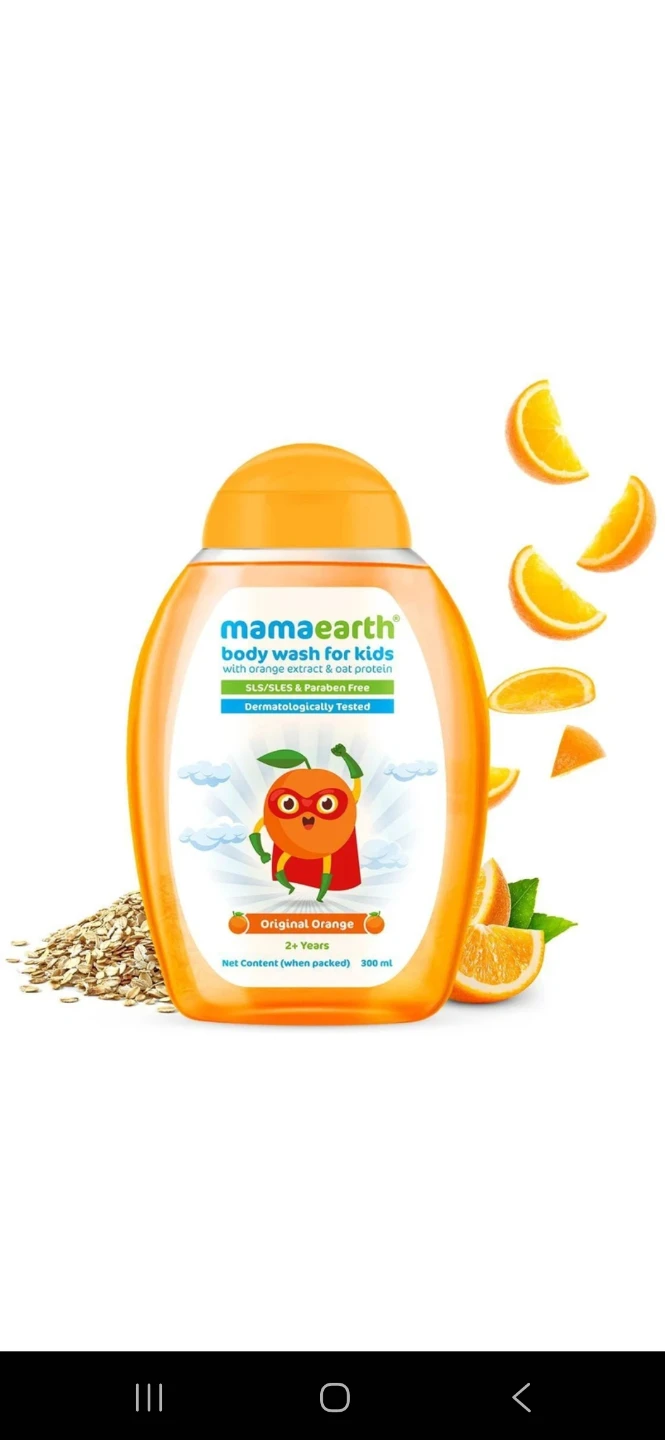 Mamaearth Kids Body Wash - Original Orange, 300ml