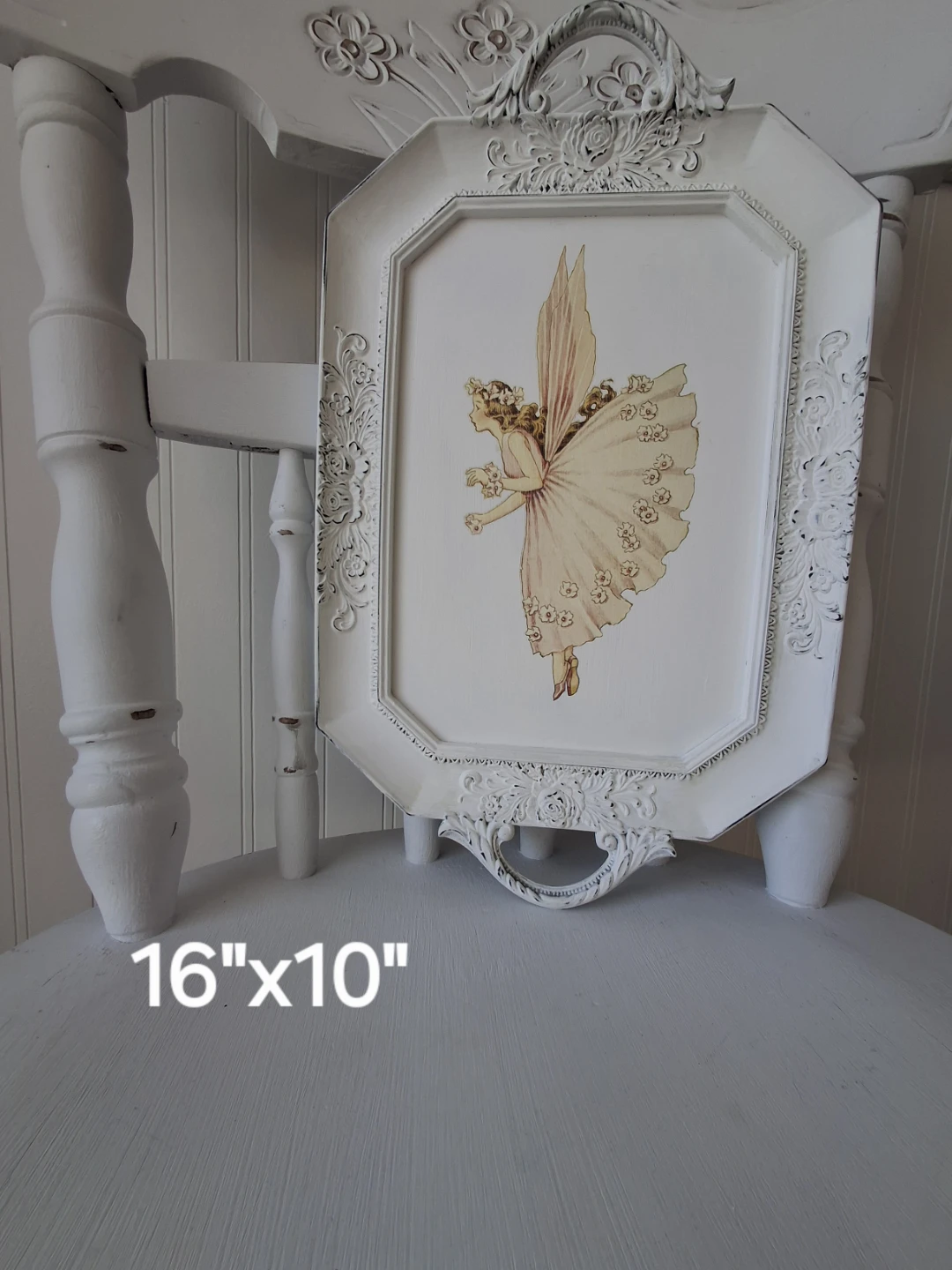 Vintage Fairy Ornate Tray 16"x10" - photo 2