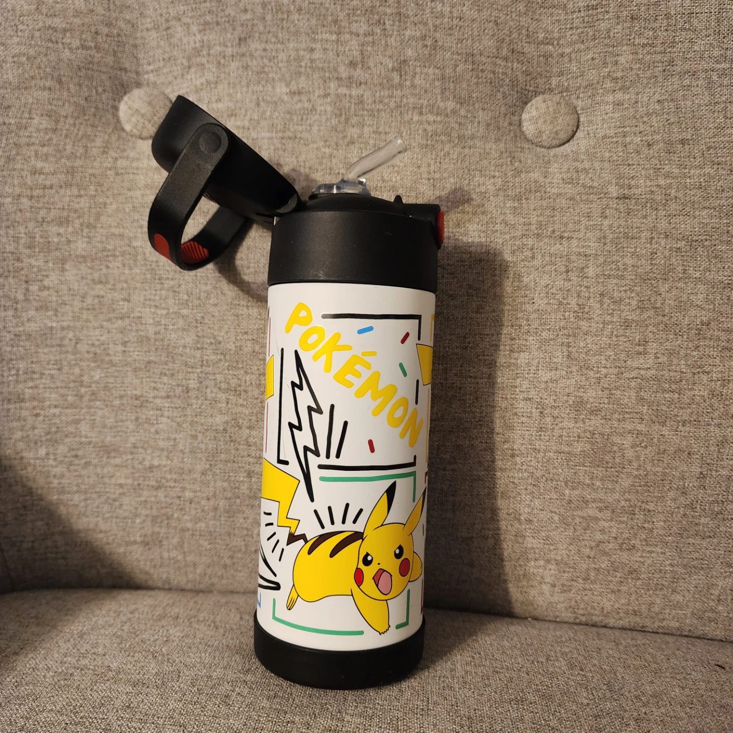 Thermos Funtainer 14 Oz Stainless Steel Insulated Bottle Pikachu - photo 3